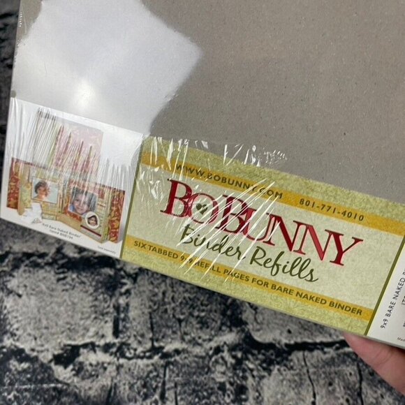 BoBunny Binder Refill Scrapbook 9x9 Photographs Crafting 6 Tabbed Pages - Picture 7 of 9